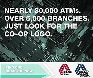 Nearly 30,000 ATMs. Over 5,000 Branches Just look for the Co--Op Logo Find One near you now.