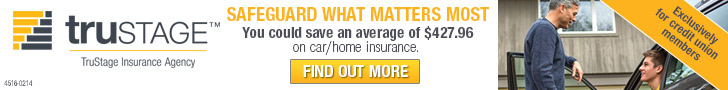 TruStage.  TruStage Insurance Company Safeguard what matters most.  You could save an average of $427.96 on car/home insurance. Find out More.   